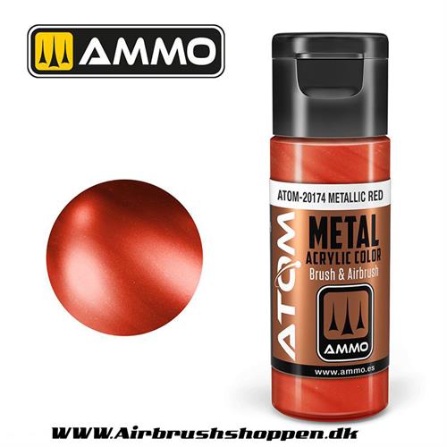 ATOM-20174 METALLIC Red  -  20ml  Atom color